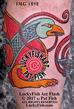 Celtic Peacock and Lion Intertwined Band Tattoo Design