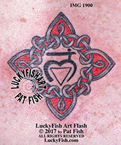 Root Base Chakra Knot Ring Tattoo Design