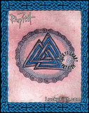 Viking Valknut Biker Tattoo Design
