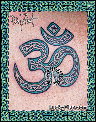 Celtic Knot Om Symbol Tattoo Design