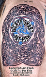 Augmentation Surrounding Knot Celtic Tattoo Design