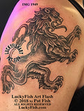 Rampant Scots Lion Tattoo Design
