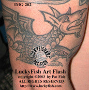 Defender of the Earth Celtic Dragon Tattoo Design 1