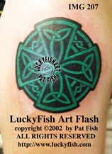 Celtic Pride Cross Tattoo Design 1