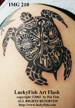 Tribal Seaturtle Tattoo Design 1