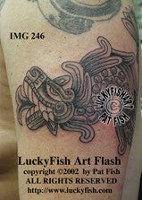quetzalcoatl tattoo design