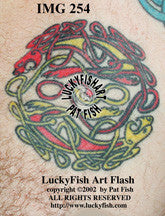 Mirror Cats Celtic Tattoo Design 1