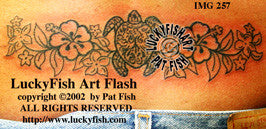 Seaturtle Lei Hawaiian Tattoo Design 1