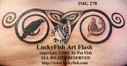 Raven Selke Spirals Celtic Tattoo Design 1