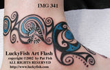 Luna Wave Celtic Anklet Tattoo Design