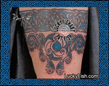 Luna Wave Celtic Arm Band Tattoo Design