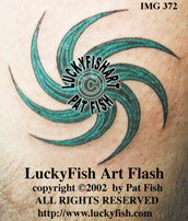 Whirligig Tattoo Design 1
