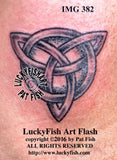 Classic Trinity Knot Celtic Tattoo Design 5