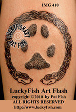 Paw Torc Celtic Tattoo Design