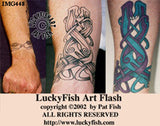 Dog Twist Celtic Tattoo Design 1