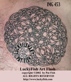 Pentacle Star Celtic Pagan Tattoo Design 2