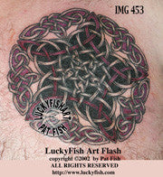 Pentacle Star Celtic Pagan Tattoo Design 1