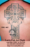 Claddagh Cross Celtic Tattoo Design 2