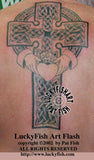 Claddagh Cross Celtic Tattoo Design 4