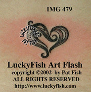 Dark Heart Tattoo Design 1