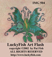 Rosebud Fairy Tattoo Design 1