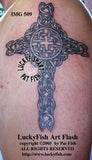 Ropework Cross Celtic Tattoo Design 2