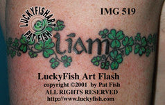 Shamrock Band Tattoo Design 1