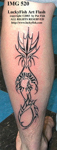 Pearl Keeper Tribal Dragon Tattoo Design 1