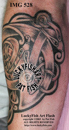 Serpent Wisdom Celtic Tattoo Design 1