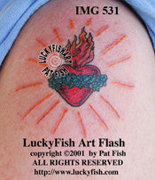 Immaculate Heart Christian Tattoo Design 1