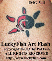 Fun Sun Tribal Tattoo Design 1