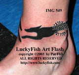 Coursing Greyhounds Tattoo Design 2