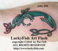 Happy Hound Celtic Tattoo Design 1