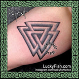 Odin's Walknot Viking Tattoo Design 6