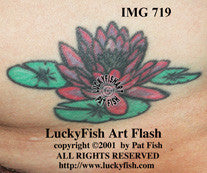 Lily Pad Tattoo Design 1