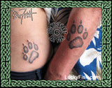 Wolf Paw Tattoo Design 3