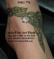 Vine Anklet Celtic Tattoo Design 1