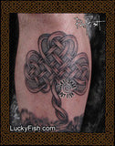 Knotwork Shamrock Celtic Tattoo Design 7