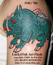 Never Boaring Tattoo Design 1