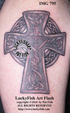 Warrior King Cross Celtic Design Tattoo