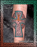 Warrior King Celtic Tattoo Design Cross
