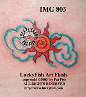 Goddess Sun Tattoo Design 1