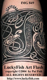 Bark in the Night Celtic Dog Tattoo Design 1