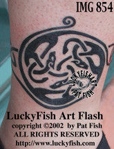 Triple Cat Anklet Celtic Tattoo Design 1