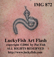 Petroglyph Snake Tattoo Design 1