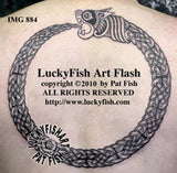 Celtic Beast Ouroboros Tattoo Design 1