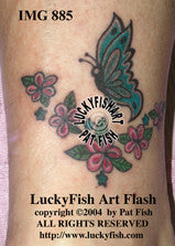 Plumeria Princess Tattoo Design 1