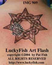 Faery Star Celtic Tattoo Design 1