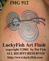 Uffington Horse Spiral Celtic Tattoo Design 1