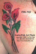 Voodoo Lilies Tattoo Design 1